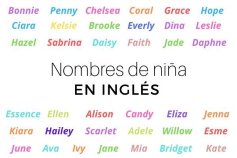 Nombres Ingleses de Niña 